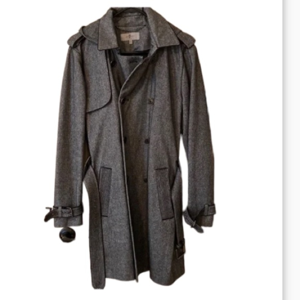 7for All Mankind tweed cloth Raincoat
